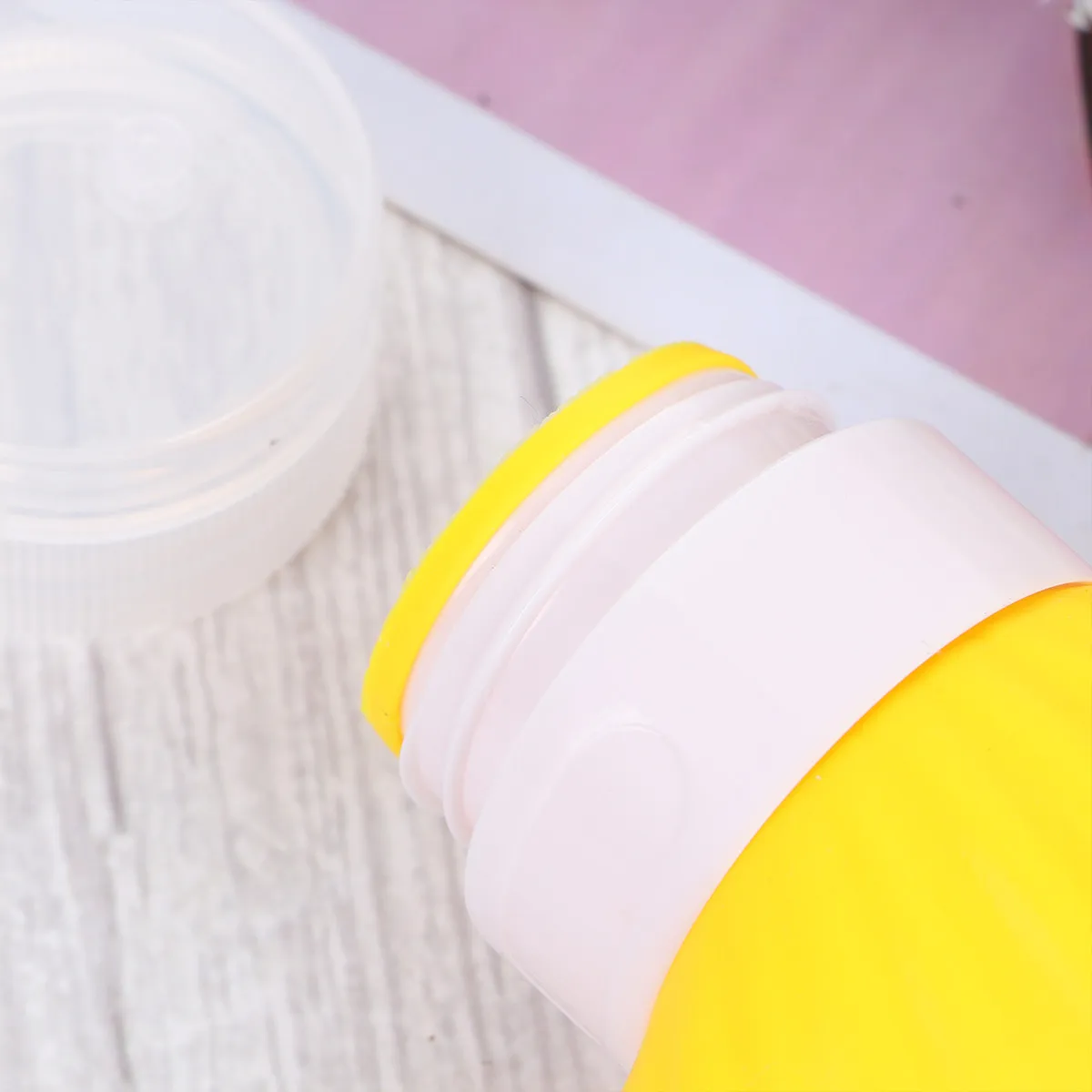 4Pcs Portable Silicone Subpackaging Bottles Travel Empty Emulsion Essential Oil Container Refillable Eco-Friendly Reusable