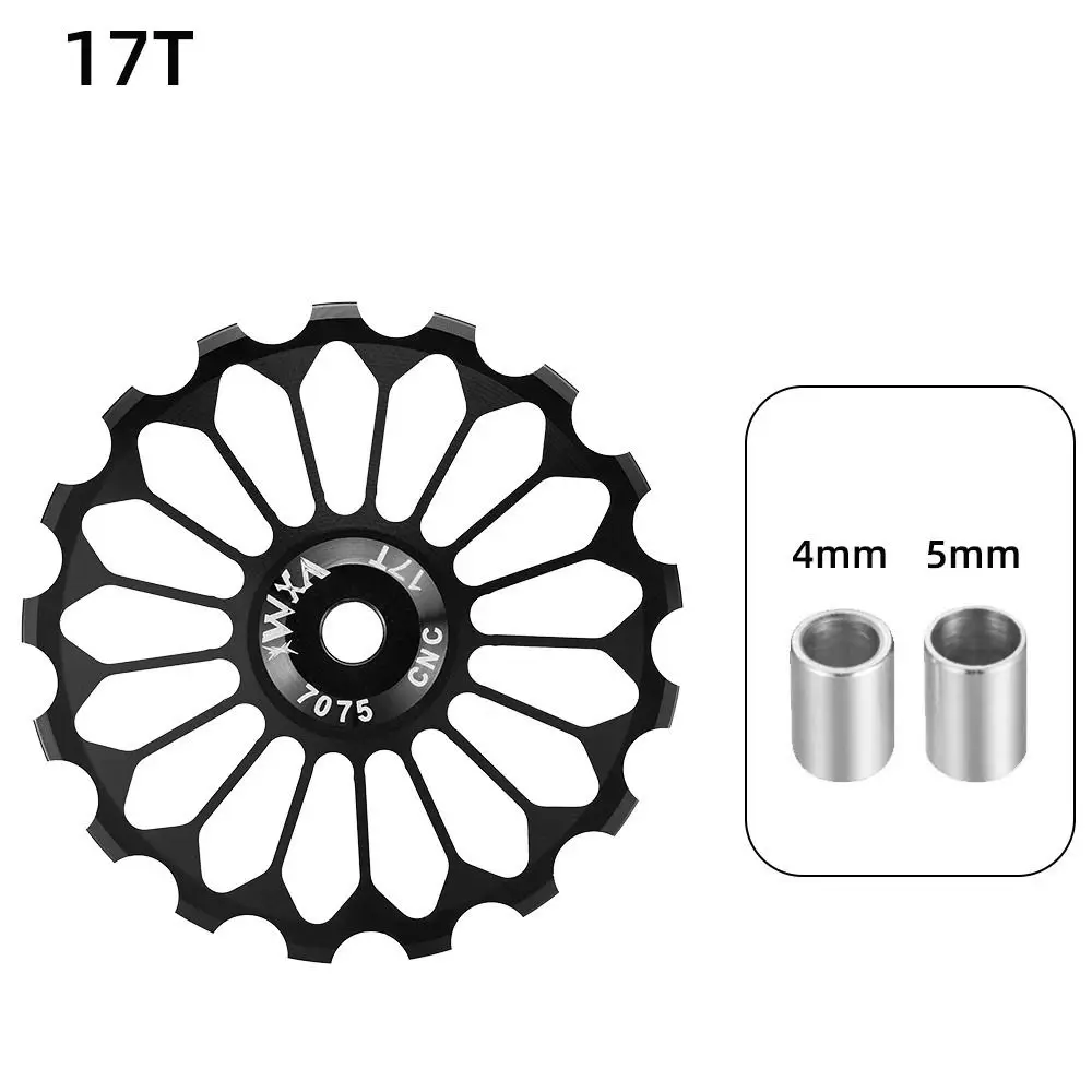 

10T-17T Bicycle Guide Wheel Ceramic Bearing Jockey Wheel Bicycle Rear Derailleur Bearing Bike Guide Roller Axis Adapter