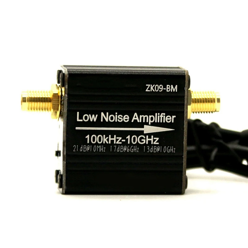 LNA RF Power Preamplifier Module 100Khz-6Ghz/10Ghz 20Db High Gain LNA Low Noise Amplifier ZK09-BM