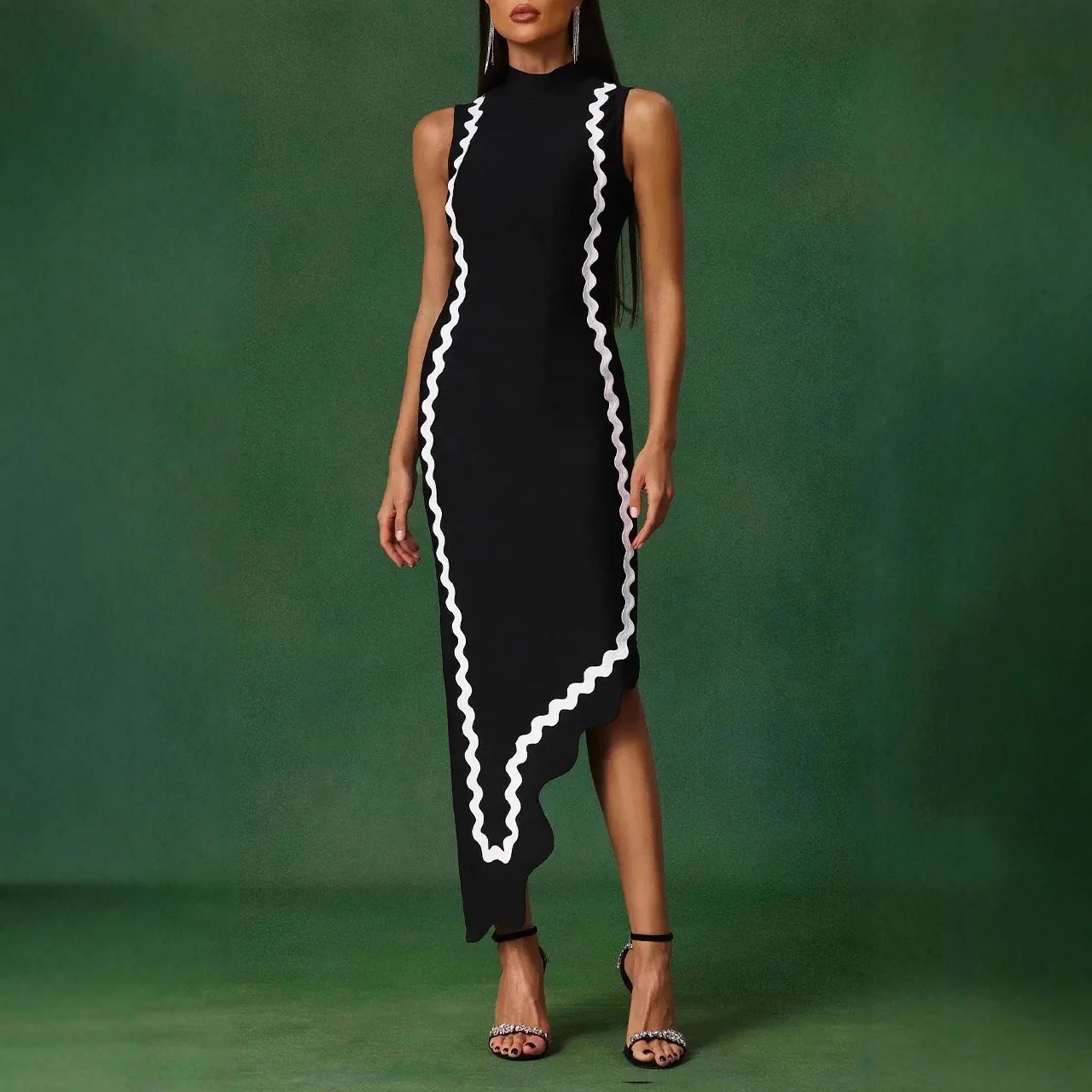 

Новое летнее платье 2026 года: однотонное, элегантное, модное, с лоскутным узором, без рукавов, в стиле кавайи-бохо, для женщин, для вечеринок