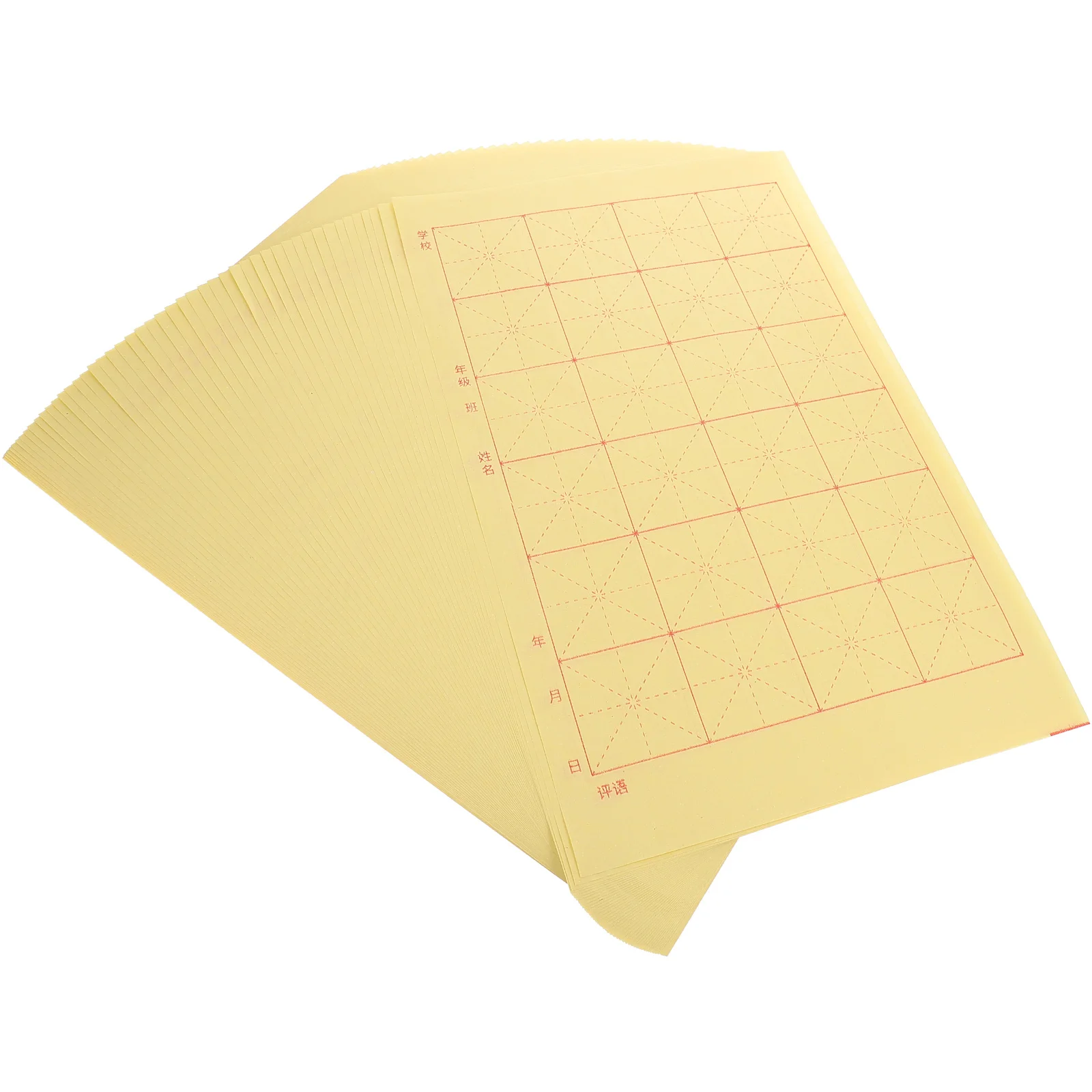 

Calligraphy Practice Paper Chinese Xuan Writing Sheets Rice Brush Ink A8 Size Thick Non-Fade for Beginners