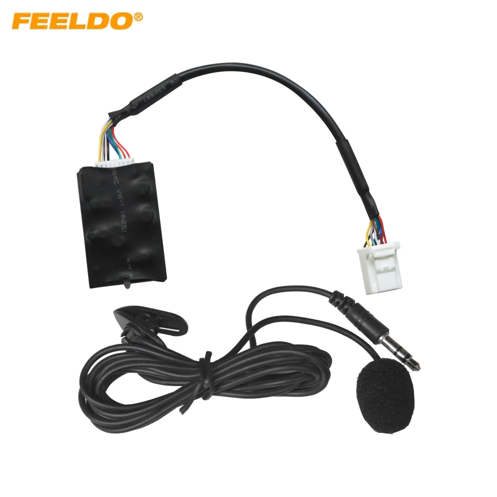 Car 12Pin Audio Radio Adapter Bluetooth Aux Cable with Microphone Handsfree for Toyota Reiz/Camry/Highlander/Corolla/Vios/RAV4