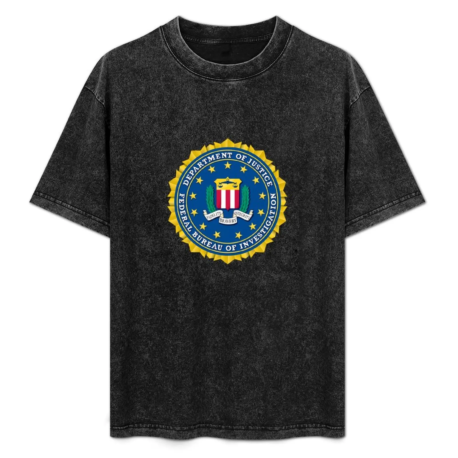 

Federal Bureau Of Investigation T-Shirt cotton graphic tees custom t-shirts animal prinfor boys Men's cotton t-shirt