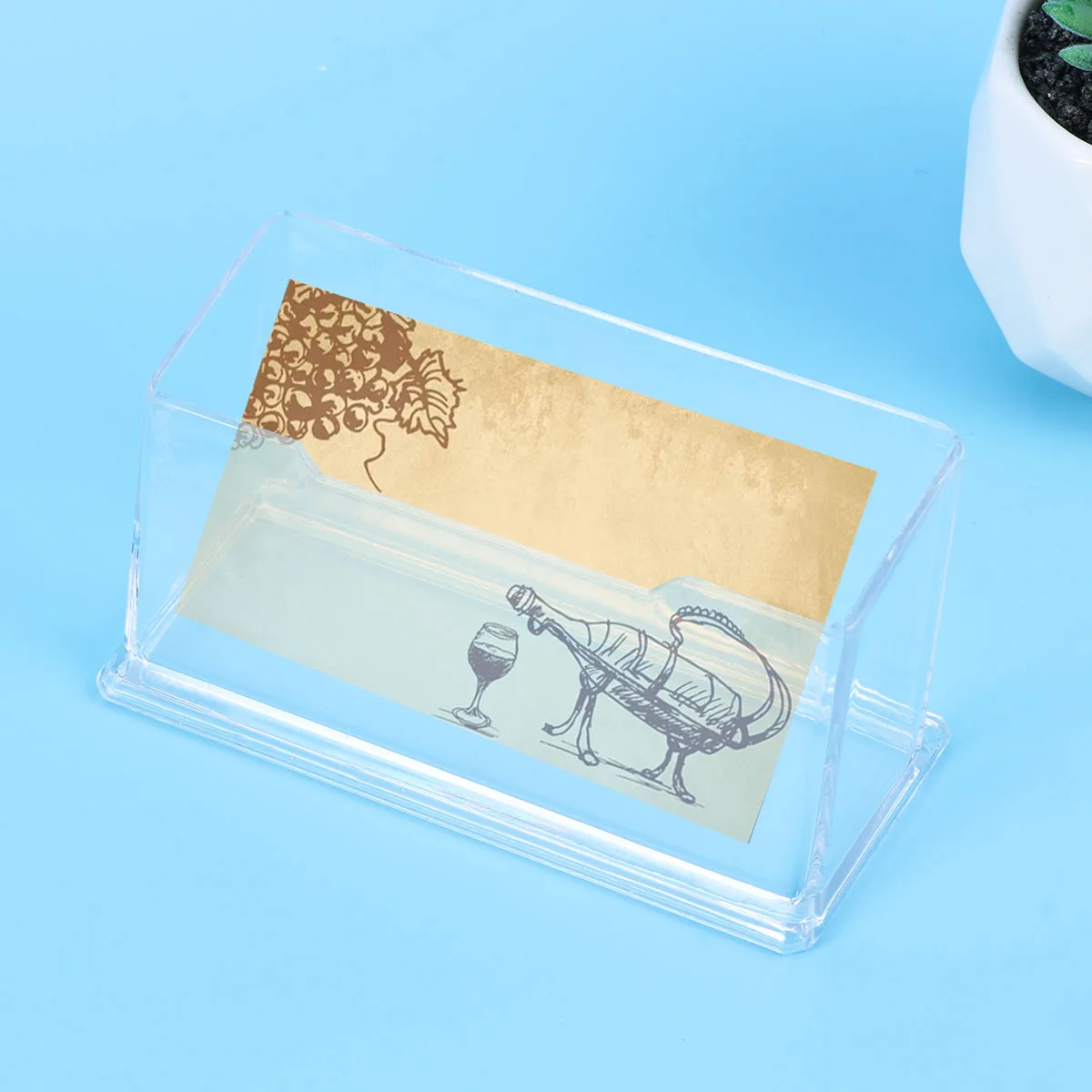 business case stand box ID display storage box office organizer