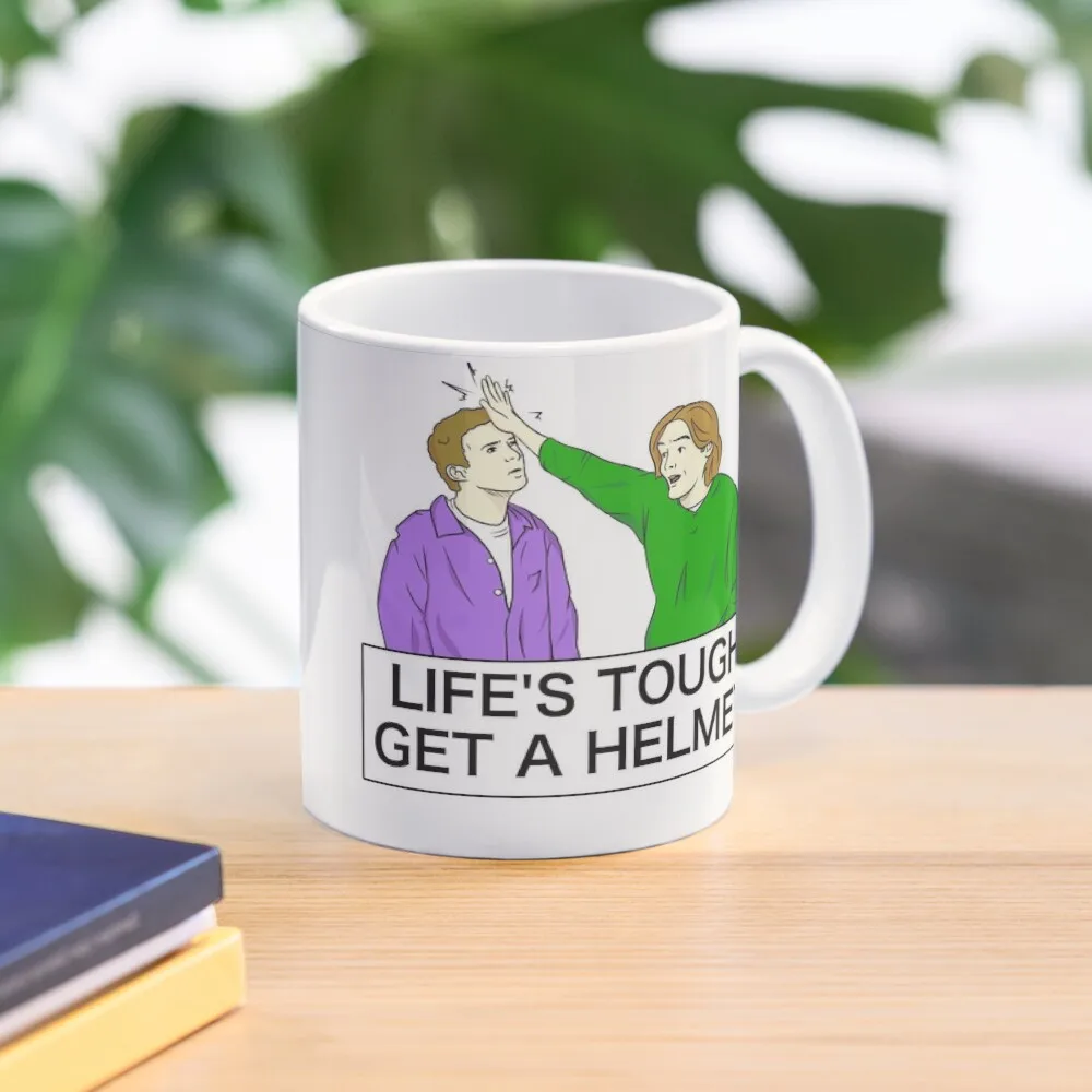 

Life's tough get a helmet Coffee Mug Thermal Cups For Tea Cups Customs Mug