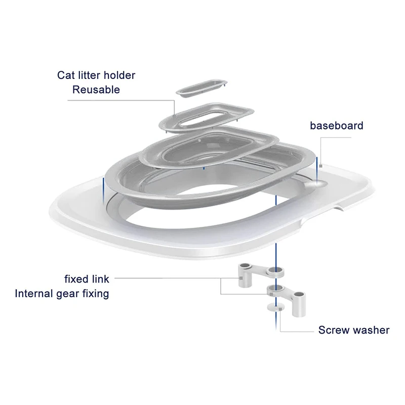 Cat Litter Box Trainer Reusable Pet Supplies Potty Universal Pet Litter Box Toilet Squatting Pit Clean And Clear