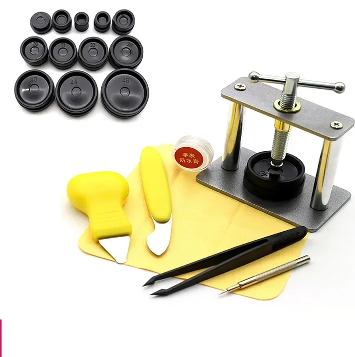 23PCS Professionele Horlogepers Set Horloge Terug voor CASE Sluitgereedschap & Fitting Sterft Horloge Repareren Tool Sterven Kit voor Horlogemaker