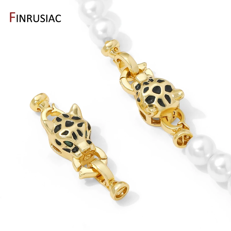 

застежка для бижутерии,застежка "Леопард",фурнитура для украшений,1шт,латунь,38,1x10,9 мм,позолота 14K/с родиевым покрытием