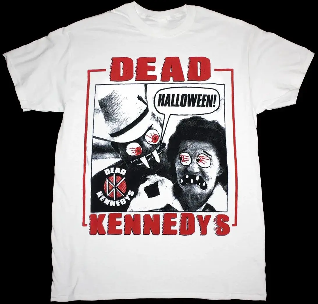 Vintage Print Top Rock Y2k Tops Vintage 80S Dead Kennedys Halloween Punk T Shirt Everyday Wear Casual Loose Streetwear Unisex