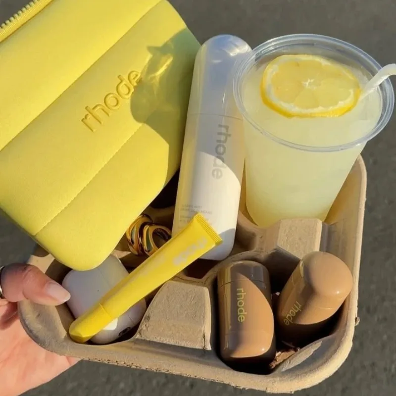 Lemontini Balm Jelly Bean Lip Gloss Toasted Teddy Pocket Blush Stick Non-fading Waterproof Lip Liner Pen Moisturizing Lipstick