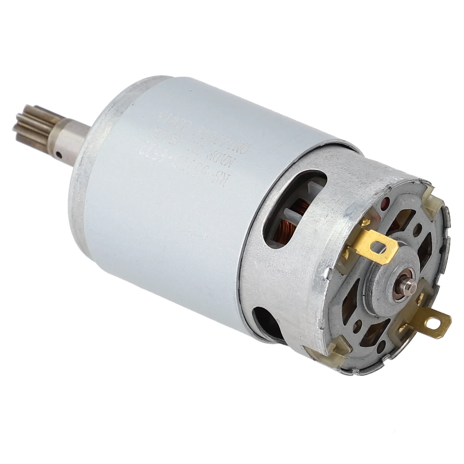 Long lasting 18V 8 Teeth Motor RS550VD6532 H3, High Reliability, Silver color, Suitable for WORX WX390, WU390 9, WX390 31