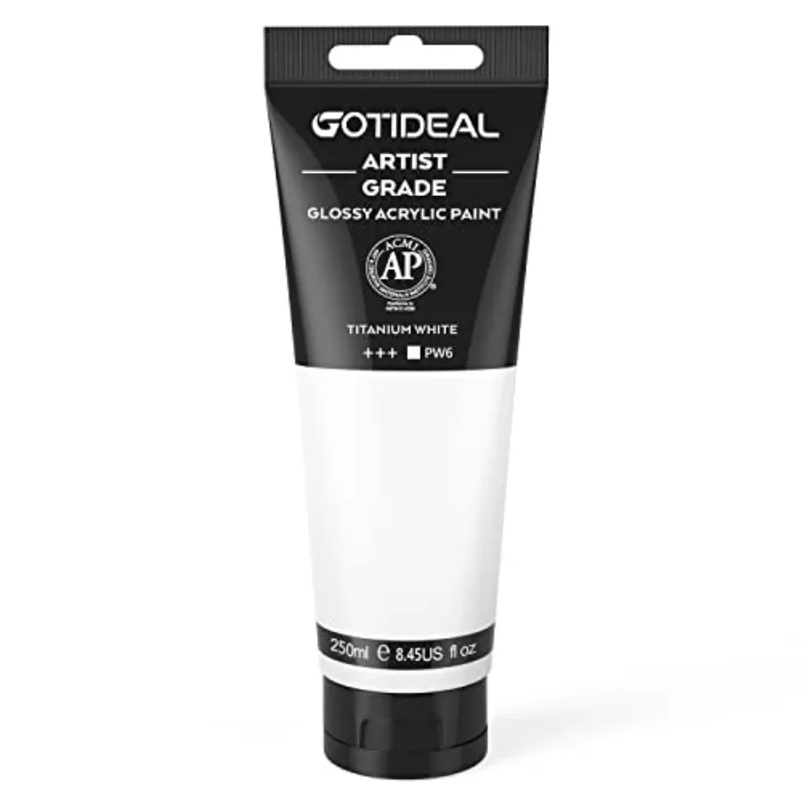 

Acrylic Paint Tubes 250ml, Non Toxic Non Fading, Rich Pigments for Painters, Adults and,Ideal for Canvas Wood Clay Fabric Ceram