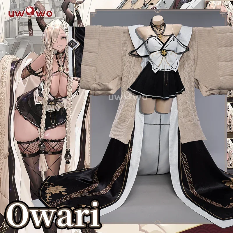 UWOWO Azurr Lanee IJN Owari Sheep Girl 18 Sexy Cosplay Costume