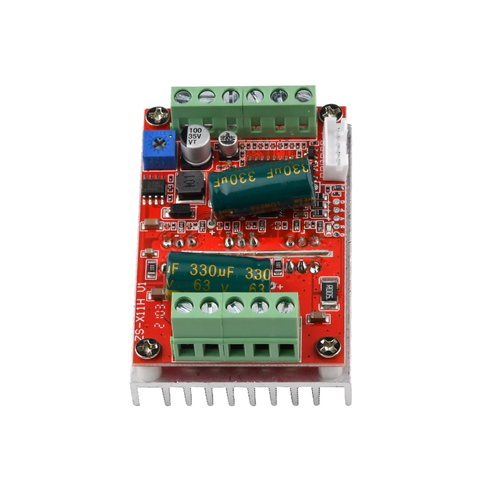 DC 6-60V 400W BLDC Three Phase DC Brushless Motor Controller 12V 24V 48V PWM Hall Motor Control Driver Board with Forward/Revers