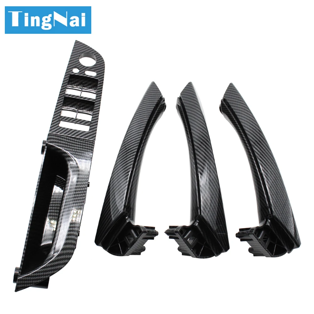 

Carbon Fiber Door Handle Set for BMW 3 Series E90 E91 LHD - Full Interior Armrest Panel Cover Kit