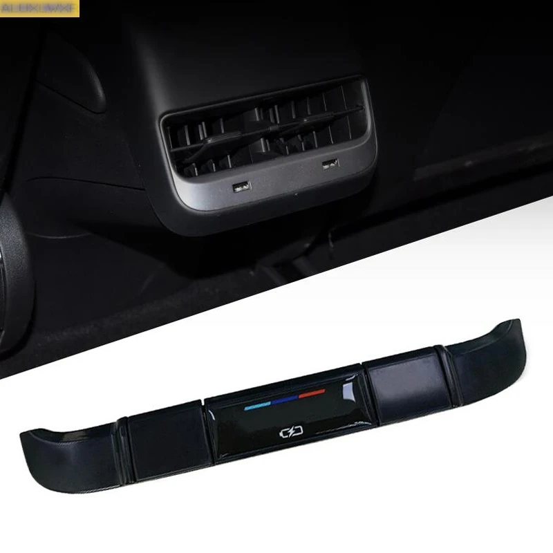

For Tesla Model 3 Y 2018 and 2022 dedicated rear air conditioning air outlet USB charging protection cover car Accessories