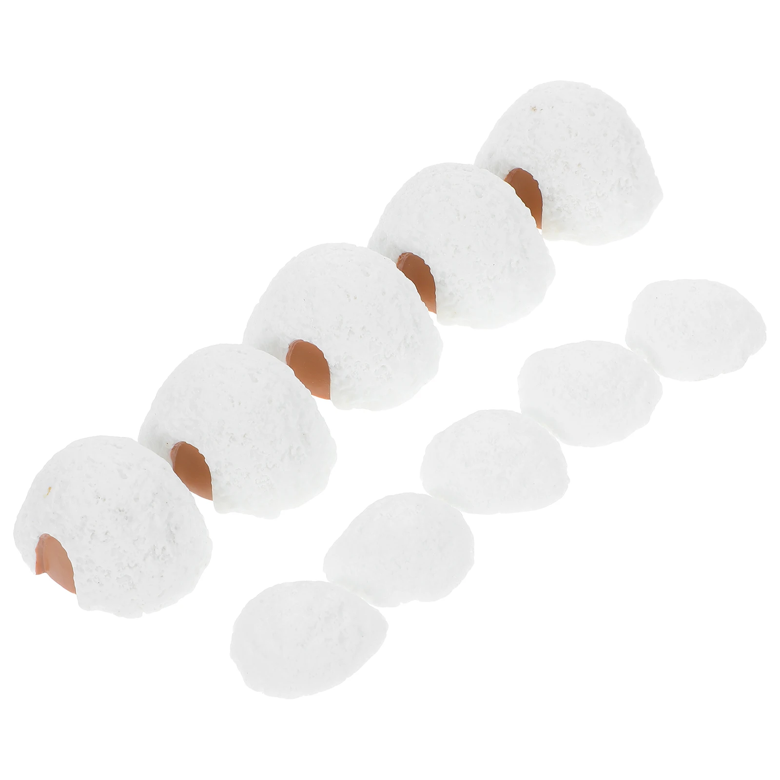 

10 Pcs Micro Landscape Miniature House And Snow Scene Resin Figurines For Fairy Gardens Home Decor Bookshelves And Desks Arctic