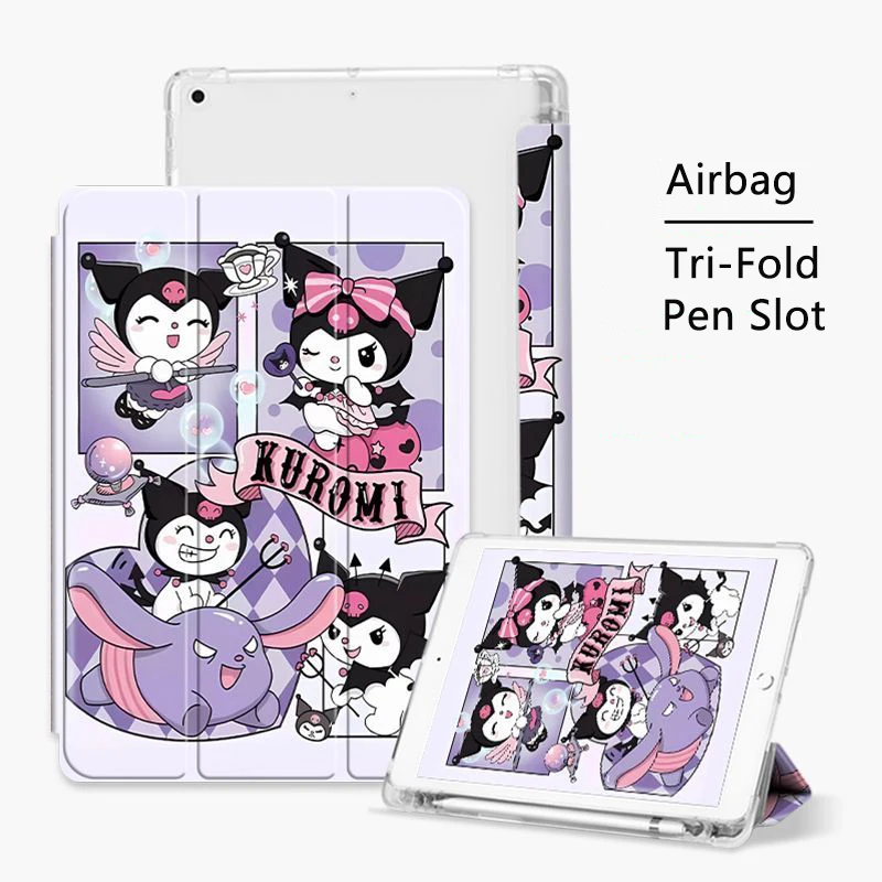 

Kuromi Case for iPad 10th Generation 10.9 Inch Cute Case For Ipad Pro 11in Air4 5 Mini6 8.3in 9th 8th 7th 10.2in Tablet Cover