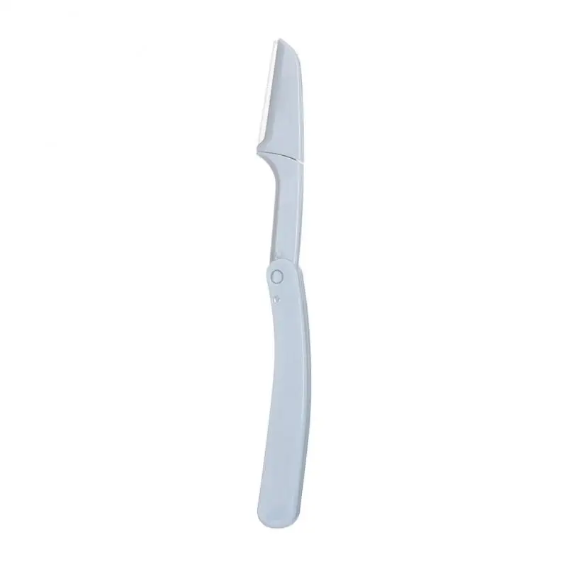 Afeitadora facial plegable segura para mujer, recortadora de cejas, cuchilla antiarañazos, herramientas de maquillaje, recortador de cejas, maquinilla de afeitar facial para mujer