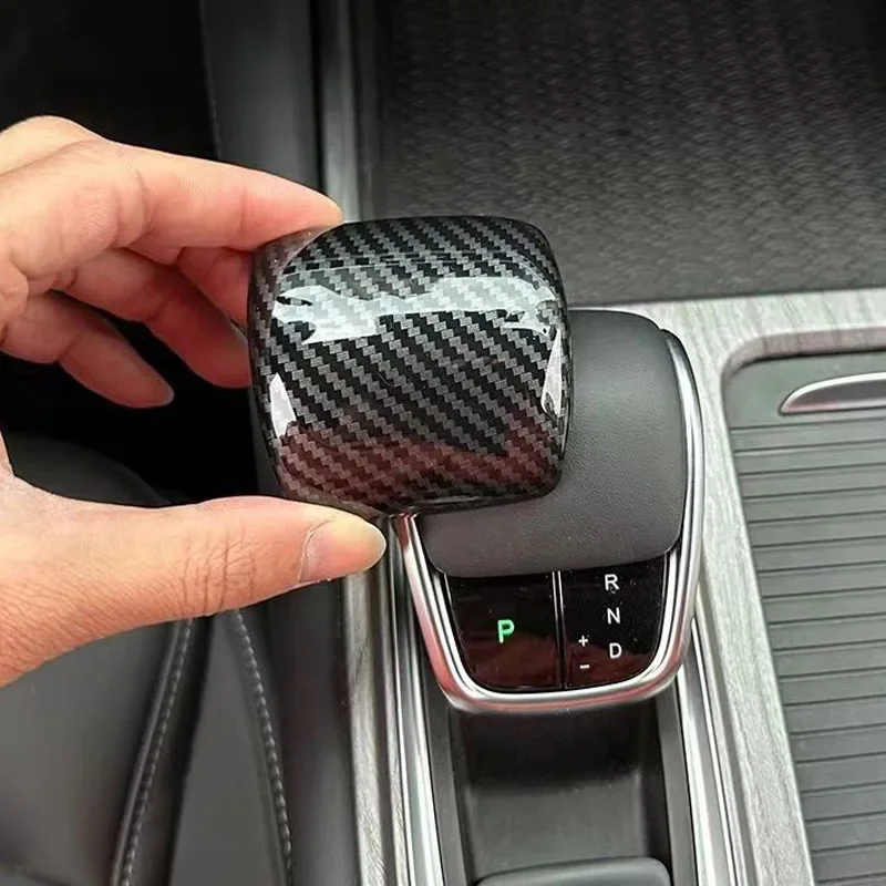 

For Chery Omoda 5 C5 FX Car Accessories ABS Carbon Fiber Shift Knob Cover Car Gear Lever Head Trims Styling 2022 2023