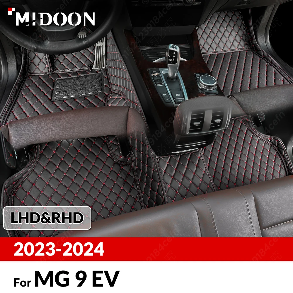 

Custom Car Floor Mats For MG MG 9 EV 2023 2024 Automobile Carpet Cover Interior Details Accessories Protective Pad Parts