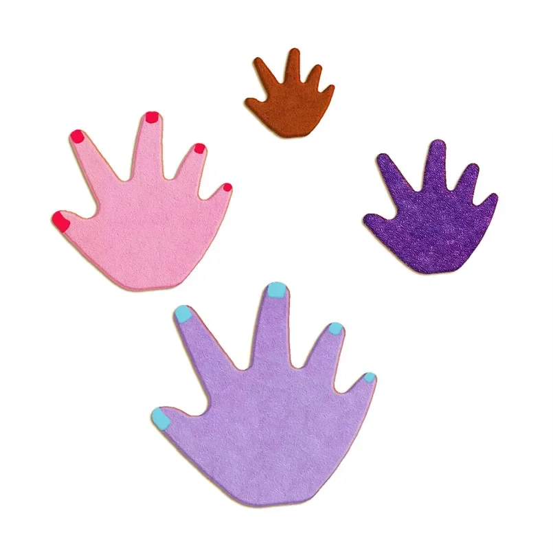 Four Specifications Cartoon Characters Plastic Mold Palms Graphics Finger,Cake Fondant Tools,Cookie Sushi and Fruits Cutters
