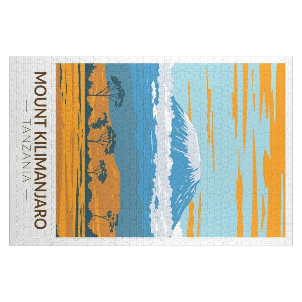 Mount Kilimanjaro Tanzania Africa Vintage Jigsaw Puzzle Woodens For Adults Christmas Gifts Personalised Toys Puzzle