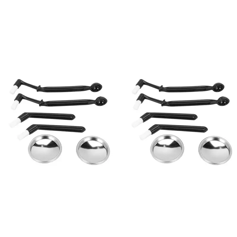 LICE-2X Coffee Machine Cleaning Set,Coffee Machine Brush Back Flush Insert Metal Blind Filter 58 Mmfor Espresso Machine