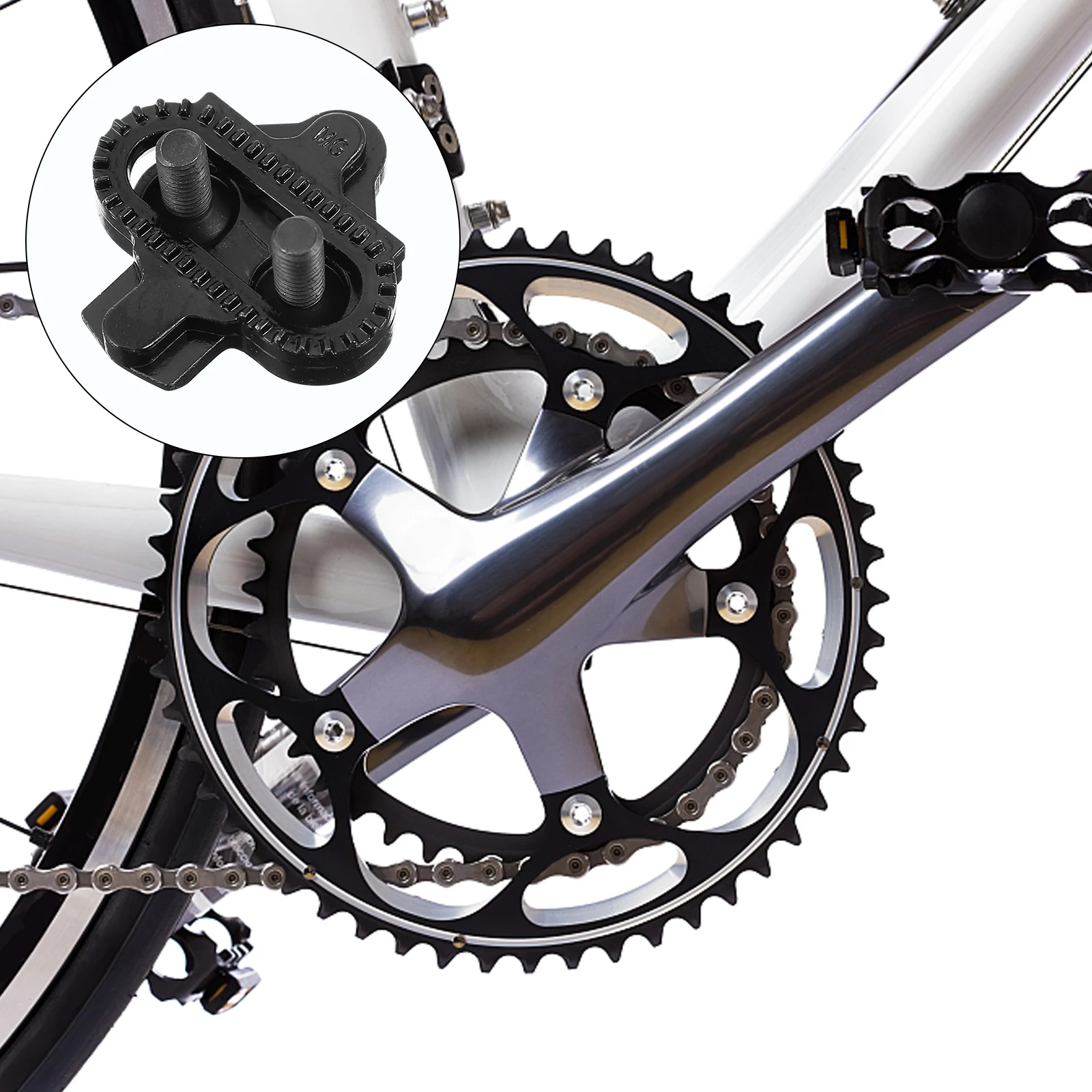 

Bicycle Cleats skid Self Bike Cleat locking Bike Pedal for Mountain Alloy Workout Exercise