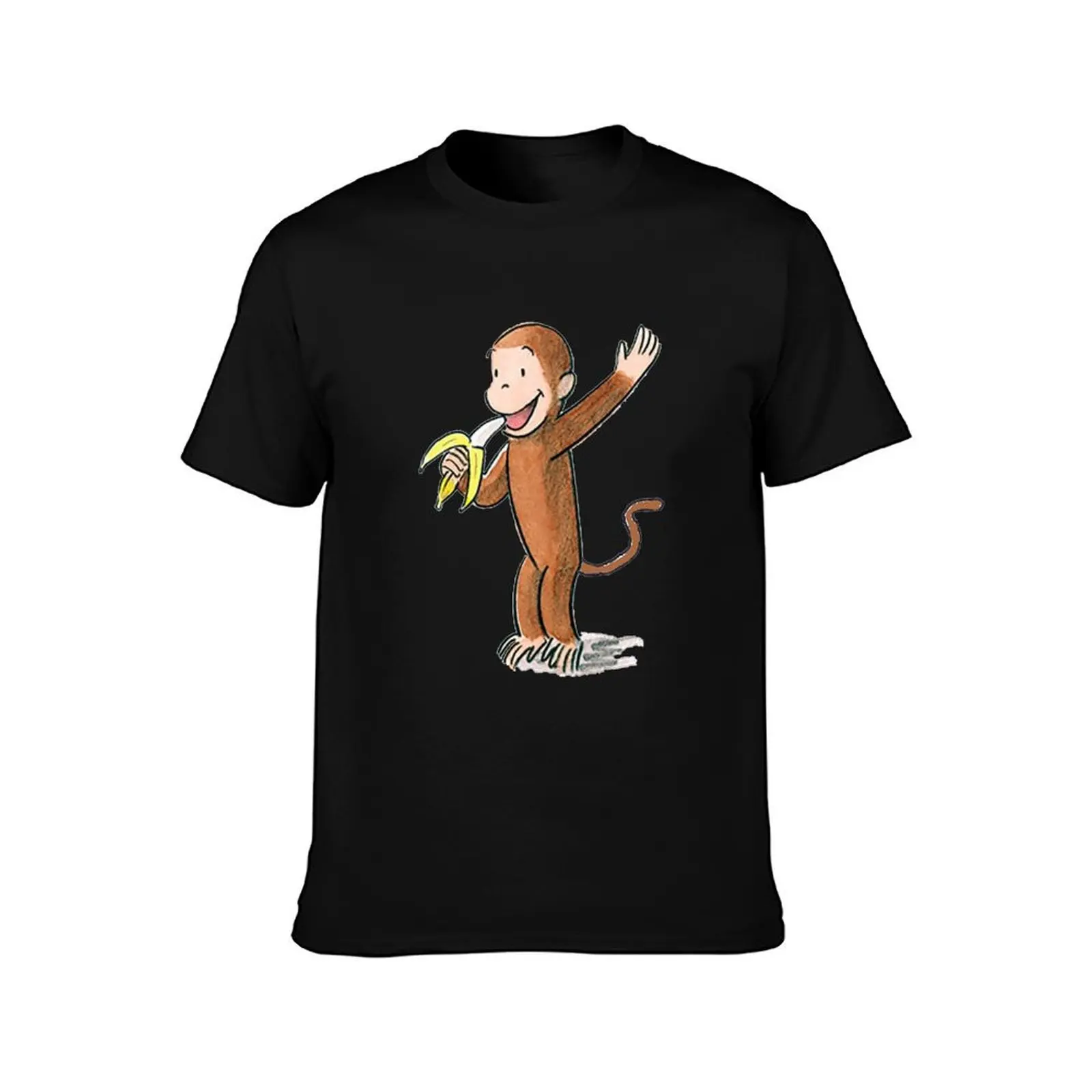 Mandela Effect - Curious George (parody) T-Shirt plus size clothes anime workout shirts for men