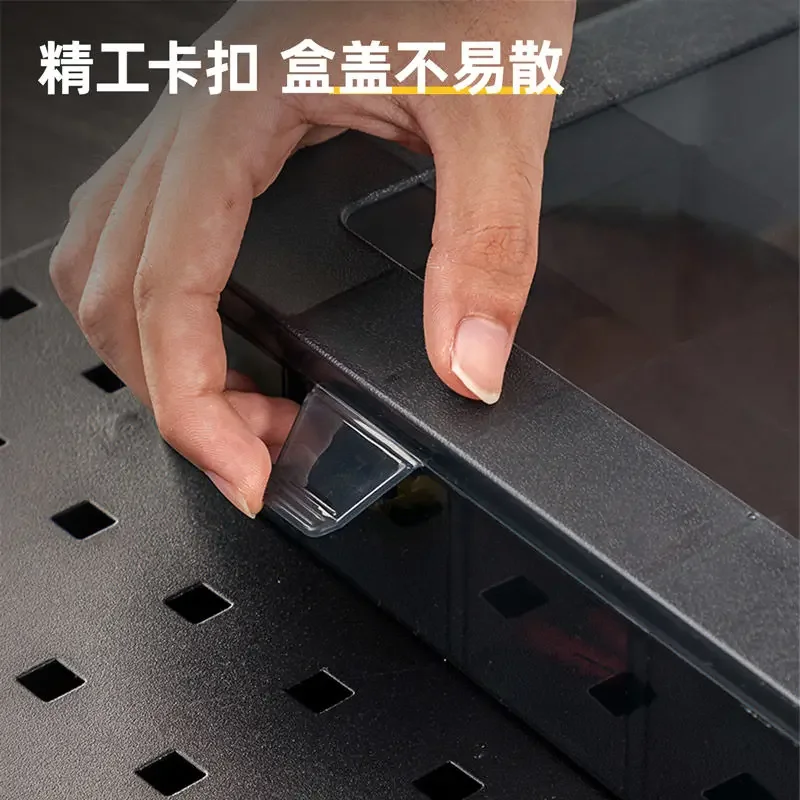 Parts Compartmentalized Storage Box Tool Accessories Drawer Type Parts Sorting Box with Lid Tool Box Organizer