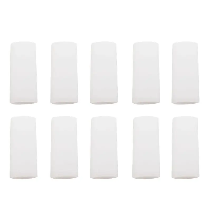 AA20-100 Pcs Silicone Gel Finger Tube Protector Toe Sleeves For Friction Pain Relief Foot Care Tool Finger Protect