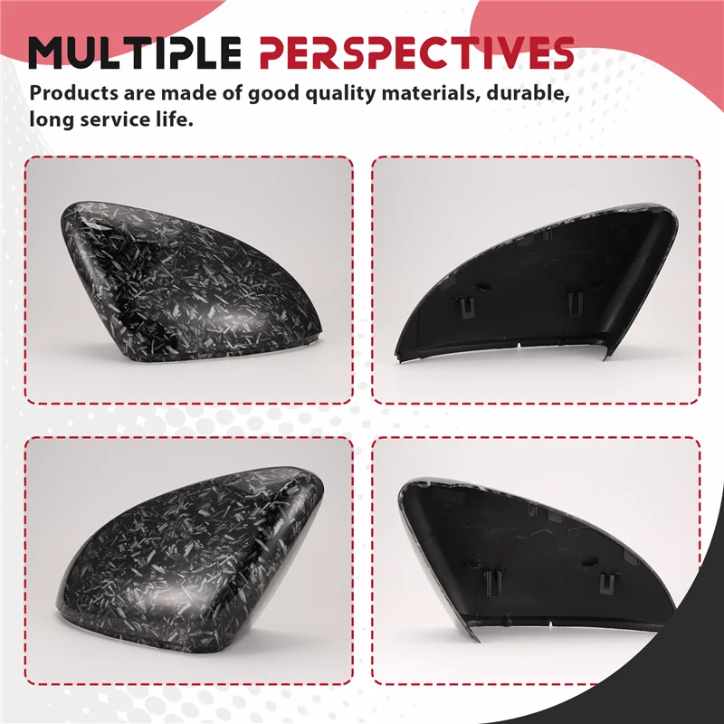 

Car Forged Carbon Pattern Side Wing Mirror Cover For Golf 7 MK7 7.5 GTD R GTE VII Cap E-Golf Sportsvan 2013-2019