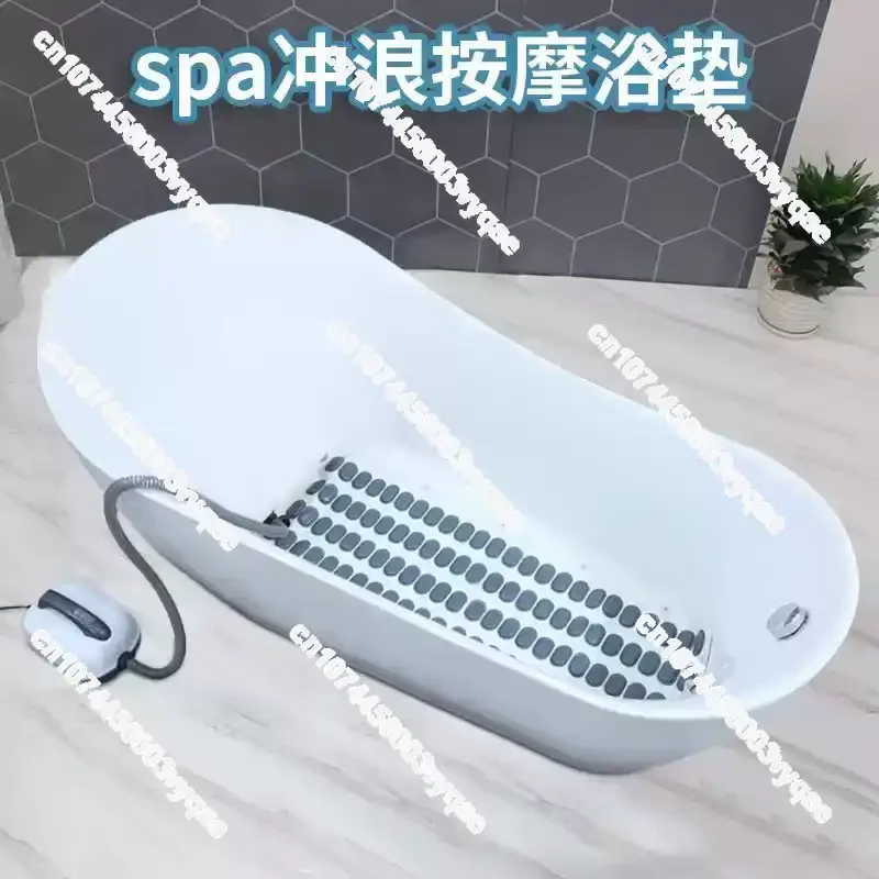 New2026 Home Electric Surfing Bubble Spa Massage Bath Mat Full Body Bubble Spa Machine Anti Slip Wireless Remote Control