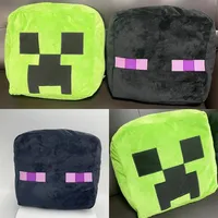 MineCraftion Throw Pillow Plush Cushion Creeper Enderman Cute Sofa Car Chair Home Decoration Funny Bedroom Seat Pillow Decor