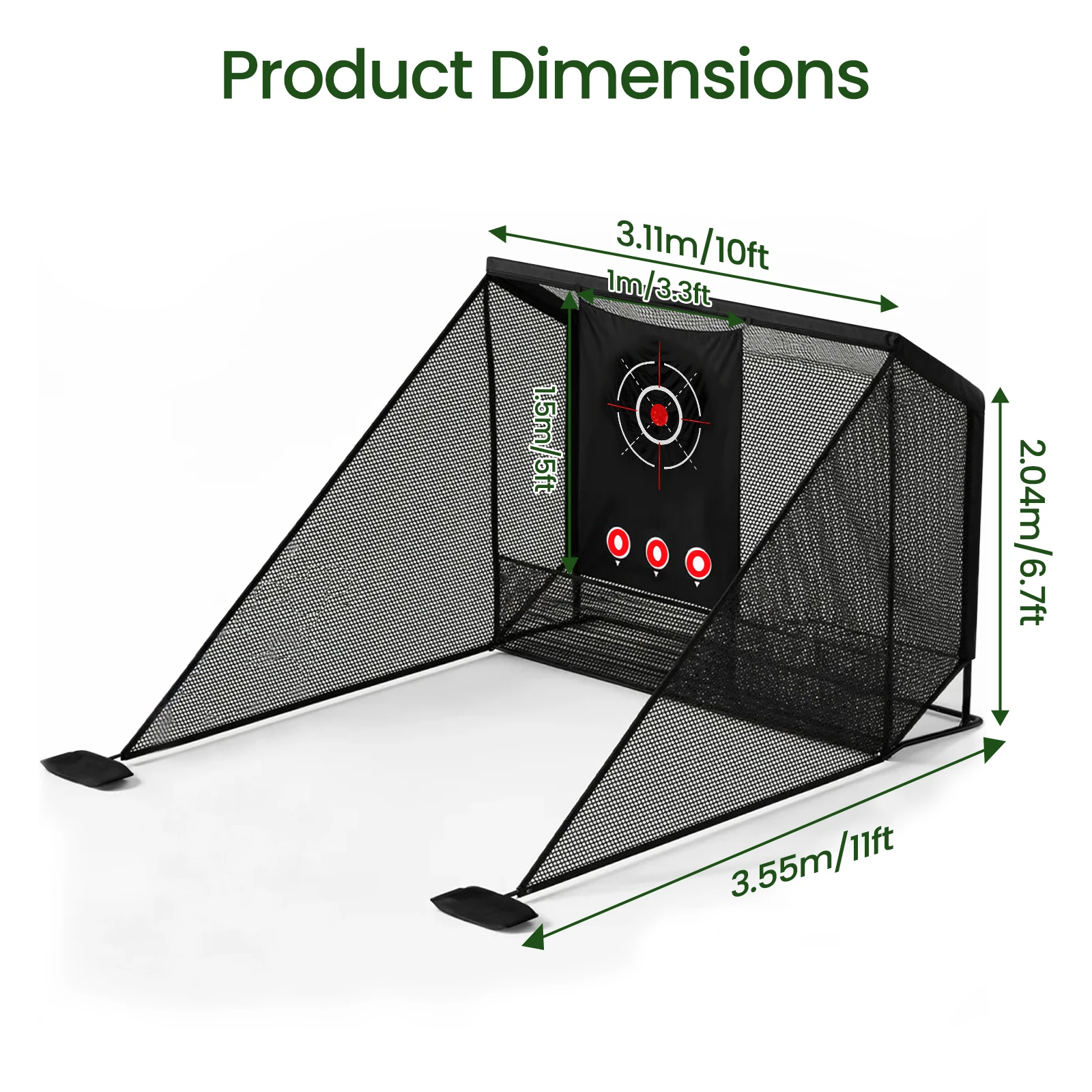 Golf Practice Net Golf Cage Portable for Backyard Driving Chipping Swing 1 Pack, 10' * 7'