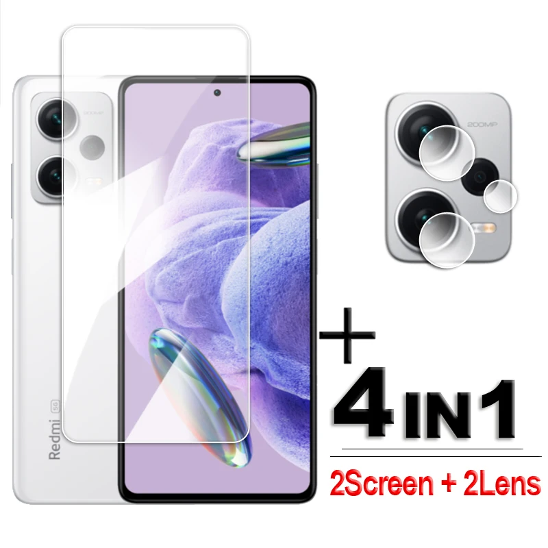 

For Xiaomi Redmi Note 12 Pro+ Plus 5G Glass Full Glue Clear Screen Protector Redmi Note 12 Pro Tempered Glass Note 12 Pro+ Film