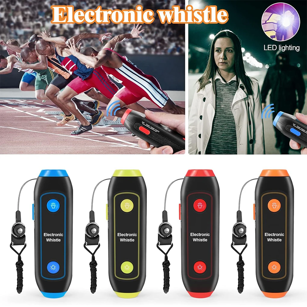 ABS Multifunctional Referee Whistle LED Lighting For Wide Application Electronic Whistle Cheer