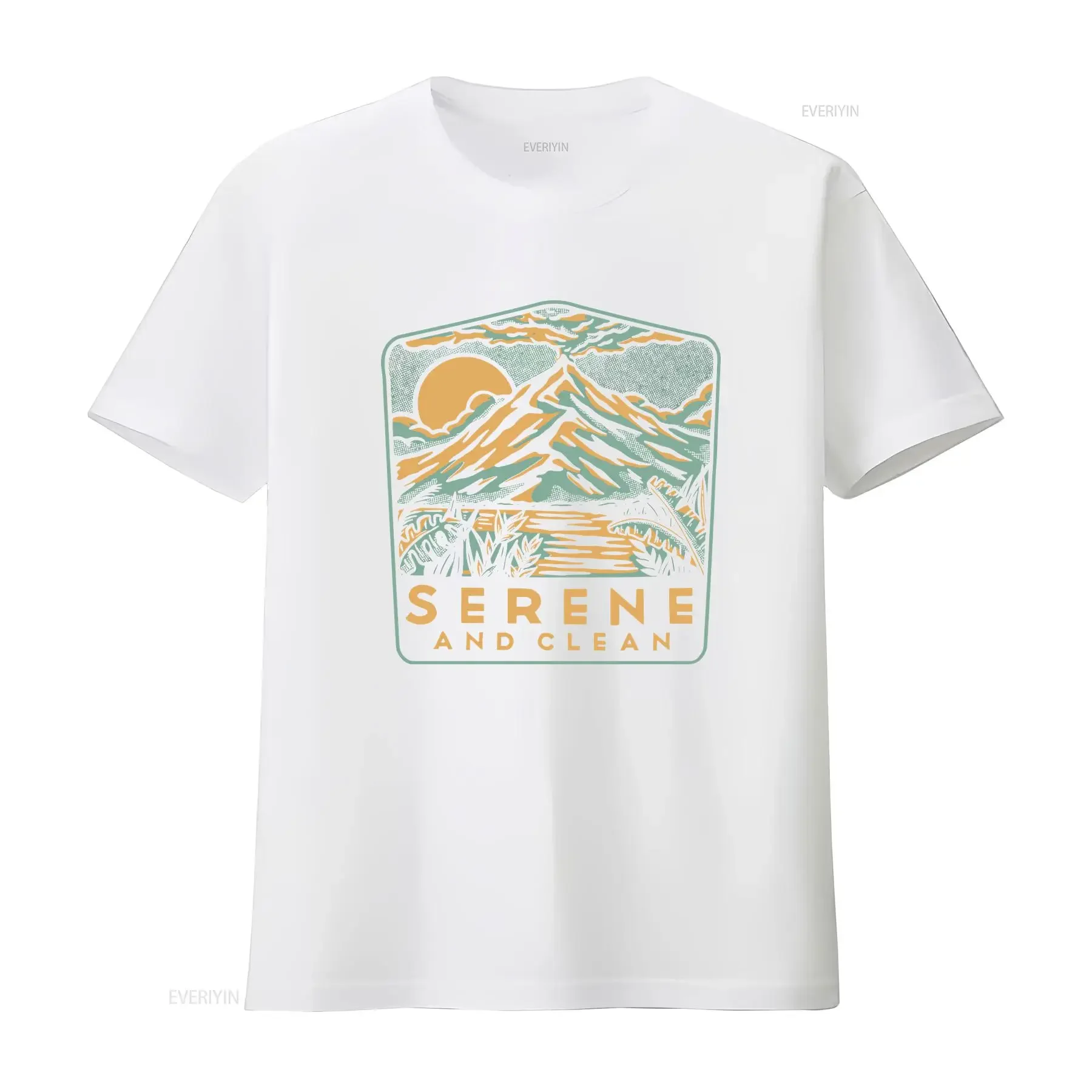 تي شيرت انتعاش Serene and Clean AA NA Sobriety Sober 12 خطوة إدمان طبيعي عتيق مغسول للجنسين ممتد قليلاً #4