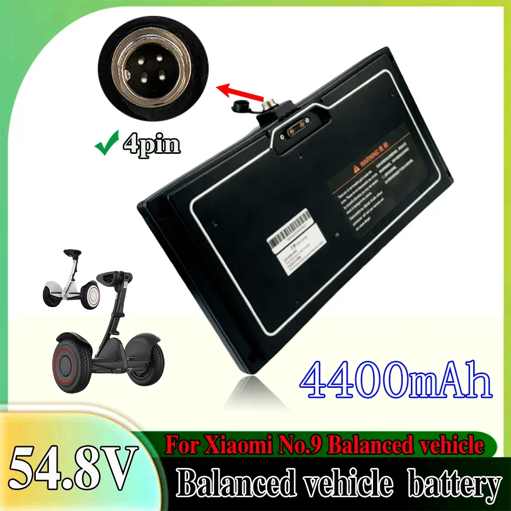 

54V 4400mAh 4-pin Li-ion battery pack can be connected to the APP, suitable for the Xiaomi No.9 balanced car battery