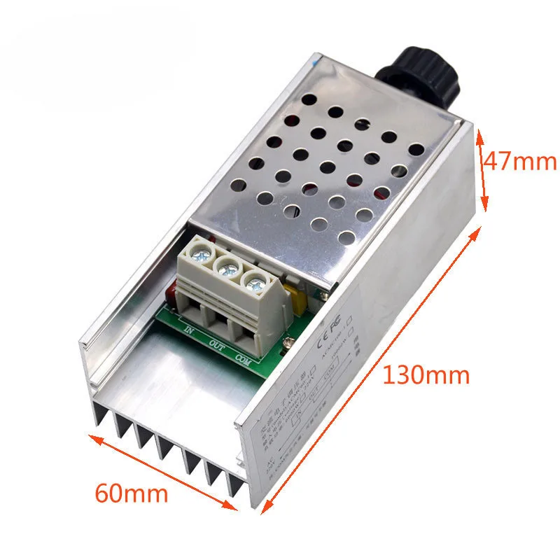 1~10Pcs 10000W Imported Power Thyristor Electronic Voltage Regulator Dimming Speed  Temperature Regulation With Shell