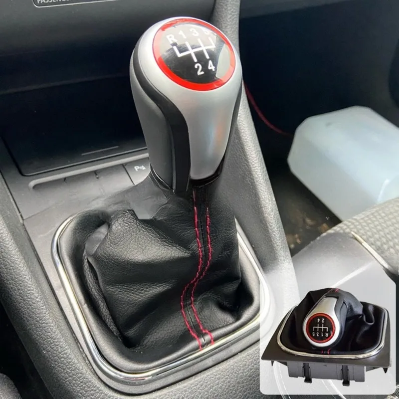 

For VW Polo 9N Manual Shift Knob, Ergonomic Gear Stick Ball Replacement. Sporty Feel & Easy Installation, OE Style Shifter Head