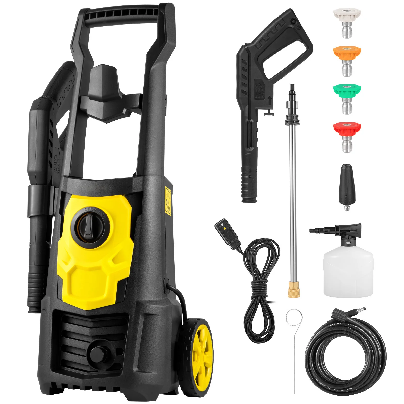for*-VEVOR 1500W High Pressure Car Washer 2000 PSI Electrical Portable Car Washing Machine Auto Washers Spray Gun for Home Use