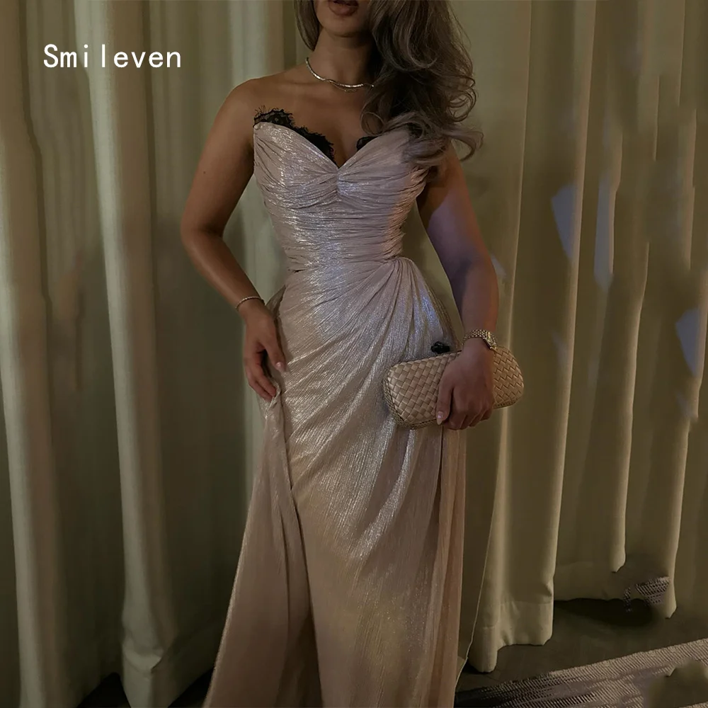 

Smileven Mermaid Shining Prom Dress Sexy Sweetheart Evening Gowns Appliques Lace Formal Occasion Dress Customized 2026
