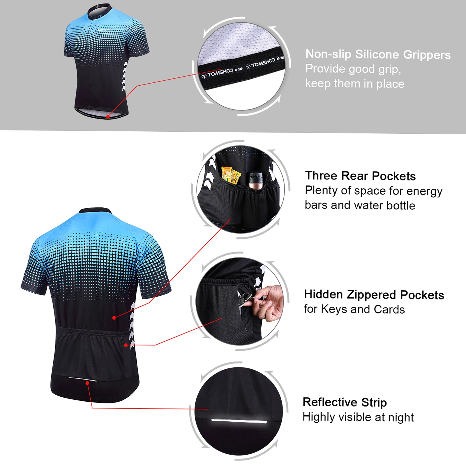 Men's  Short Suits Cycle Set Cycle Jersey with 5D Gel Padded Riding Shorts Quick Dry Breathable Cycle Jersey Set