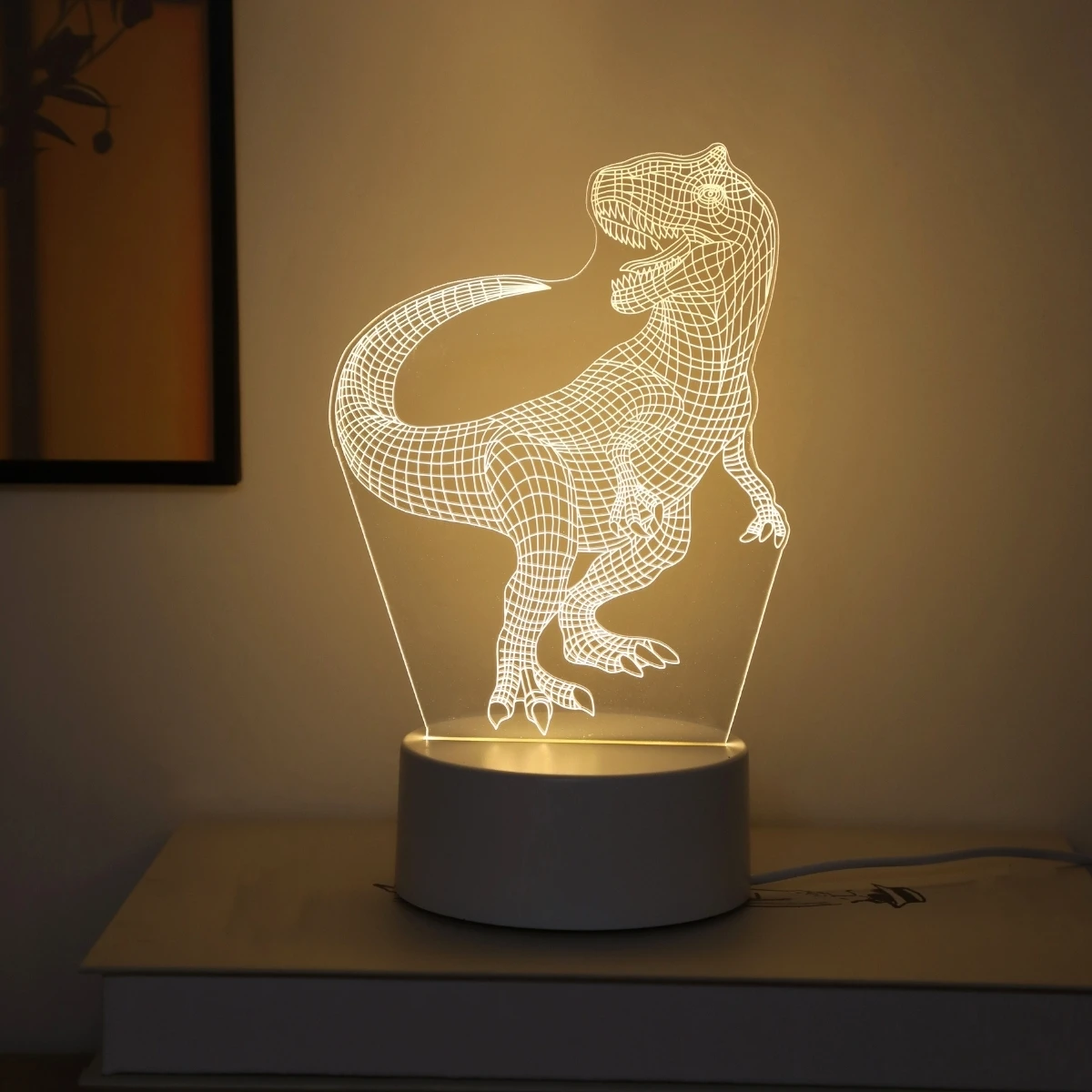 3D Creative Fantasy Dinosaur Night Light USB Home, Bedroom, Living Room, Sleep, Office Light Decorative Light, Gift Light