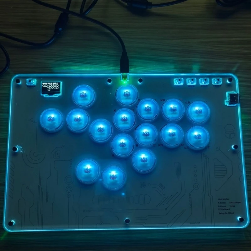 Teclados arcade LED alto desempenho para competição P4/Steam