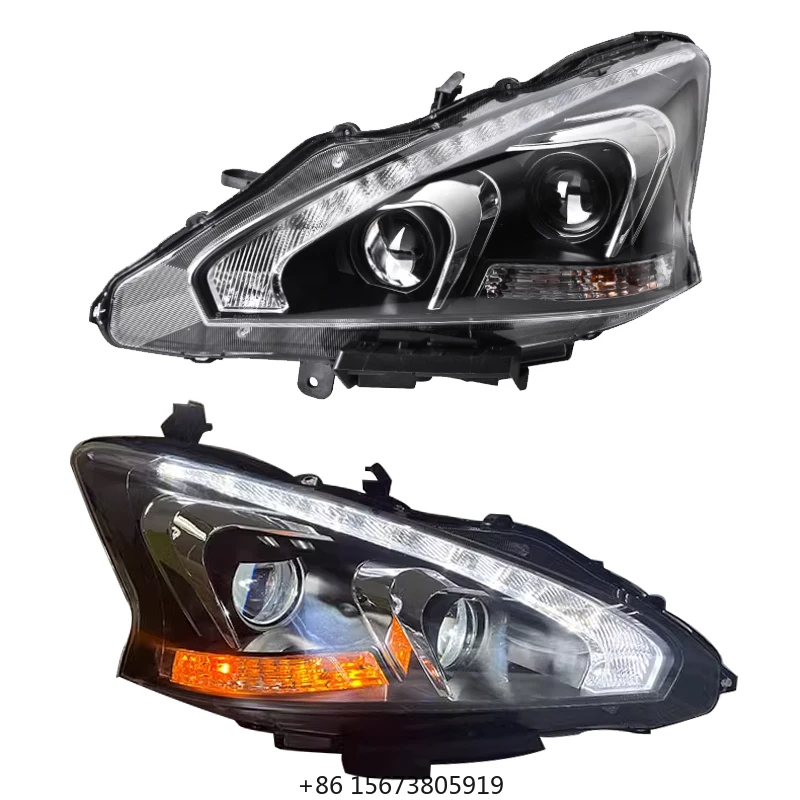 

for Teana Teana L33 Headlight 2013 2015 Car Accessories Front Head Light Lamp Upgrade LED Headlamp Projector DRL