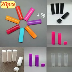 20pcs x 4.5g Oval Lip Balm Tubes Empty Lipstick Containers DIY Cosmetic Bottle Lip Gloss Tubes for Makeup Cosmetic Packaging