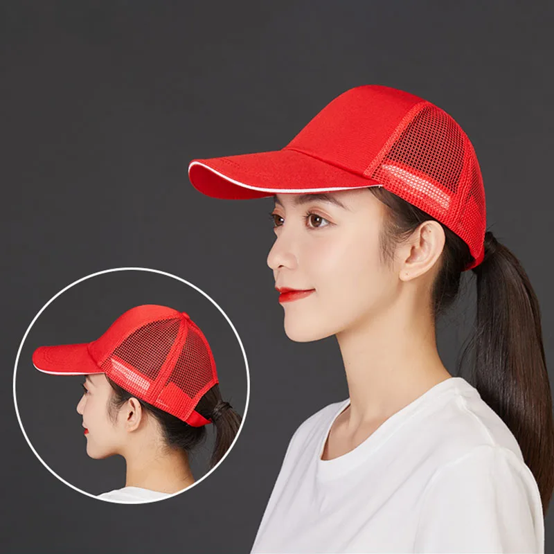 Outdoor Baseball Cap Catering Services Breathable Work Hat Adjustable Visors Cap Logo Custom Bakery Women Waiter Hat